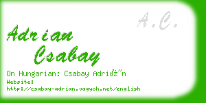 adrian csabay business card